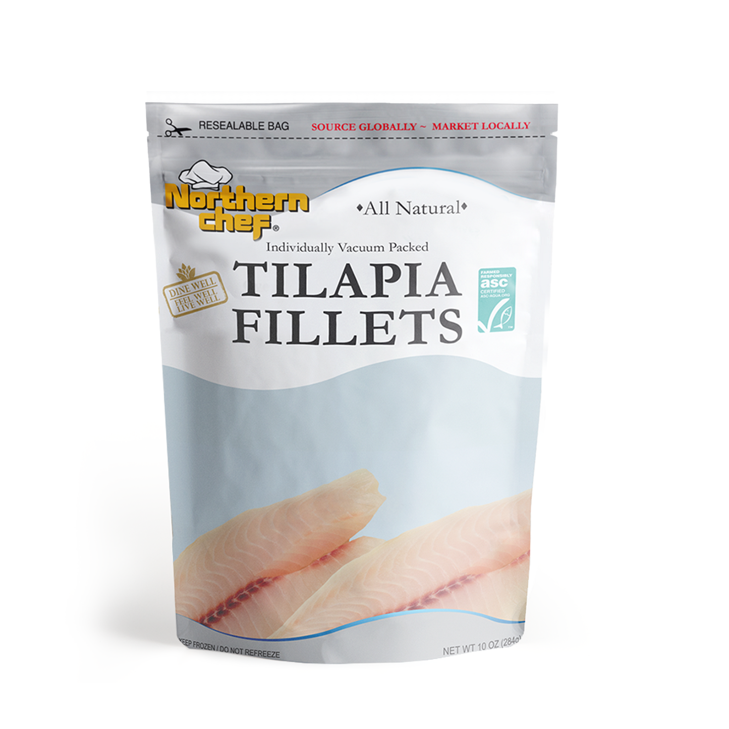 Fish Tilapia Fillet Package Front